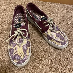 Sperry Top-sider, Boat Shoes - Bahama Berry Python